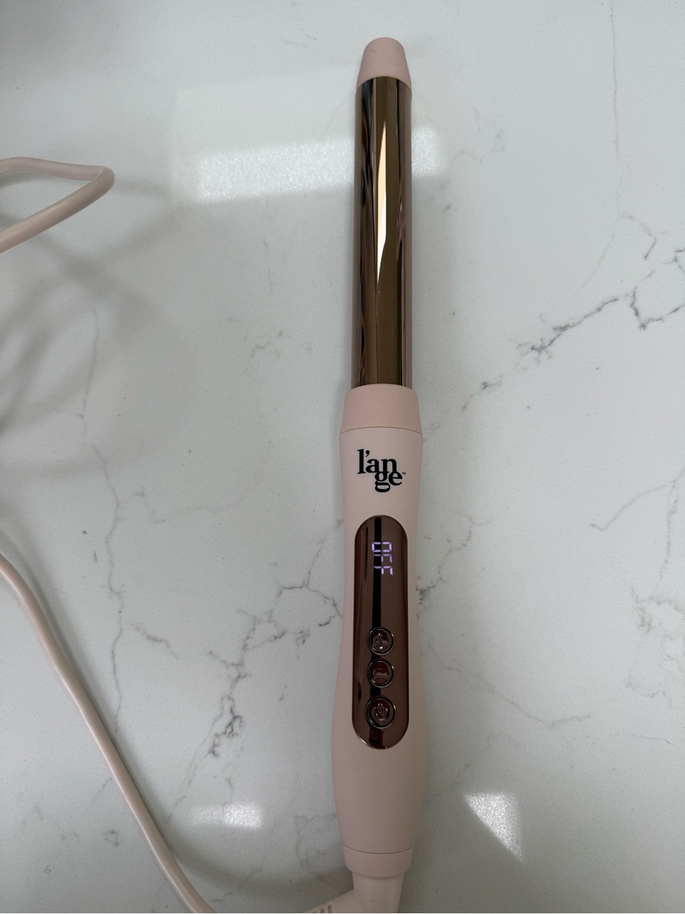 l'ange Pink and Rose Gold Curling Wand